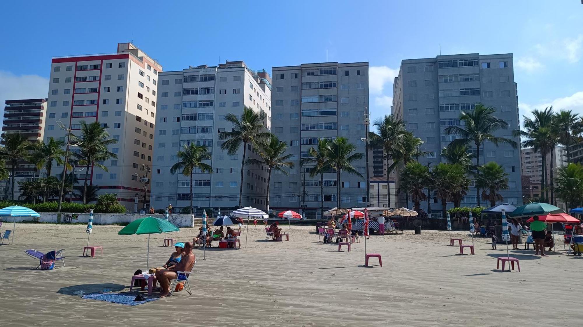 Apartamento Pe Na Areia Vila Caicara Praia Grande (Santos) Exterior foto